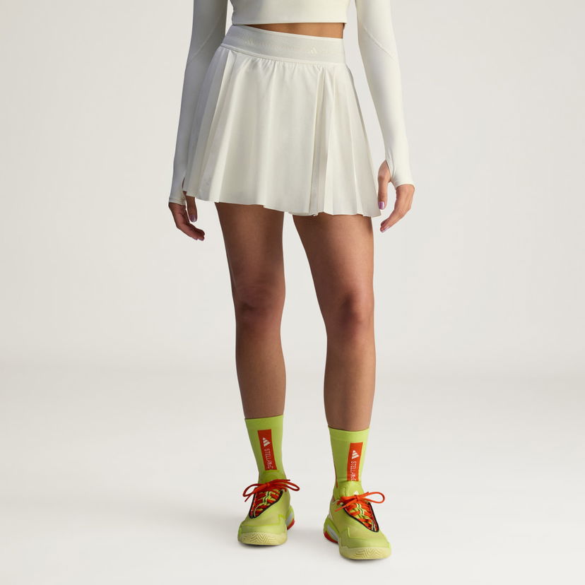 Suknja adidas Performance Stella McCartney Pleated Training Skort Bijela | JW4573