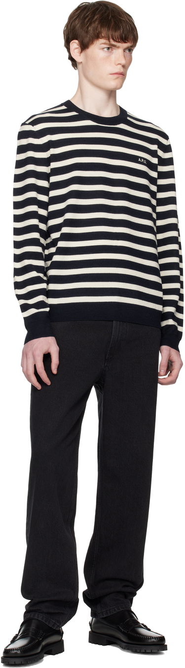 Džemper A.P.C. A.P.C. Matthias Striped Sweater Tamnoplava | WVBEC-H23431, 3