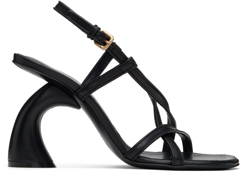 Njega cipela Dries Van Noten Dries Van Noten Leather Heeled Sandals Crna | WS251-1565-109