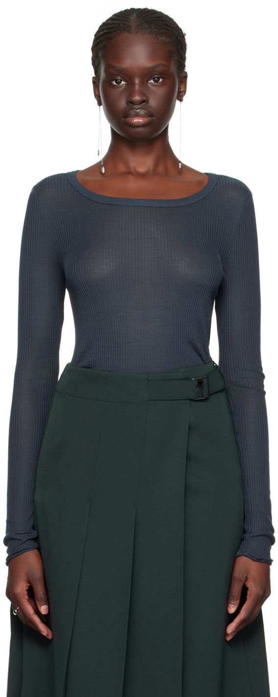 Suknja LEMAIRE LEMAIRE Seamless Long Sleeve T-Shirt Zelena | TO1122 LJ1007