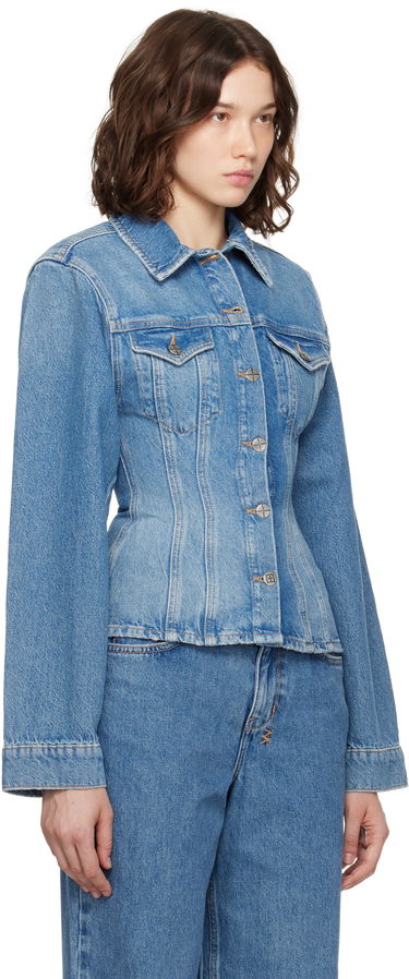 Jakna Ksubi Cinched Crop Tru Vintage Denim Jacket Plava | WPF25JK005, 1