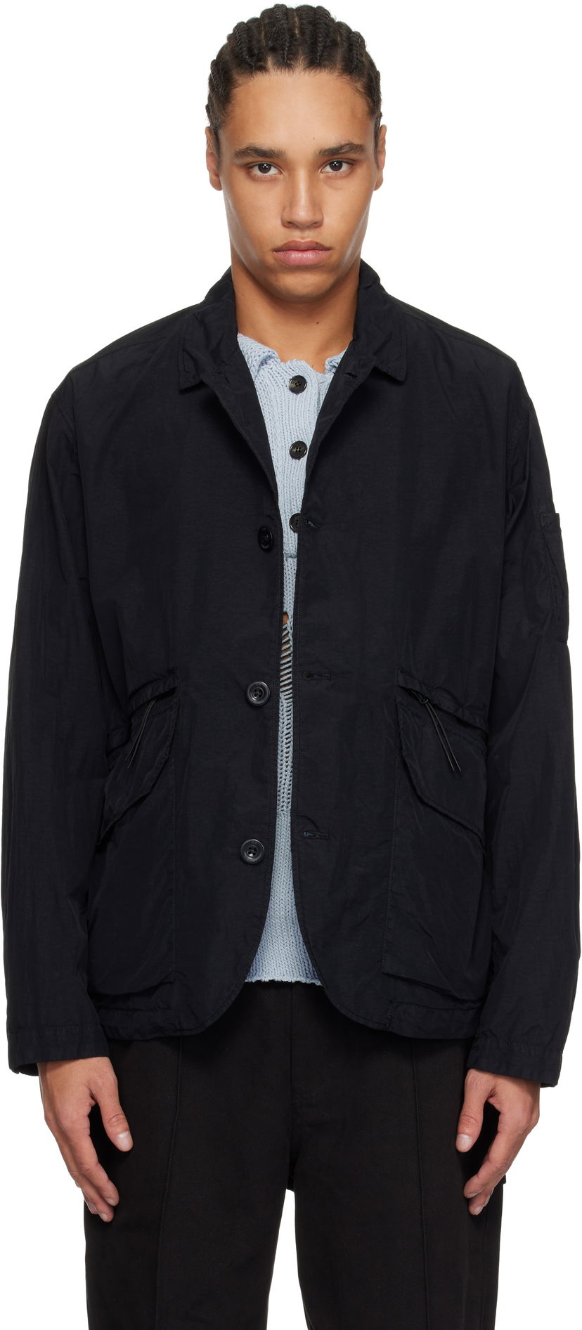 Vjetrovka C.P. Company C.P. Company Flatt Nylon Blazer Crna | 18CMBZ021A-005991G