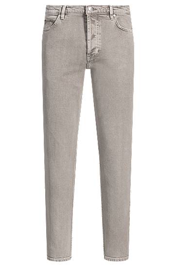 Jeans BOSS Tapered-Fit Comfort-Stretch Jeans Siva | 50537690