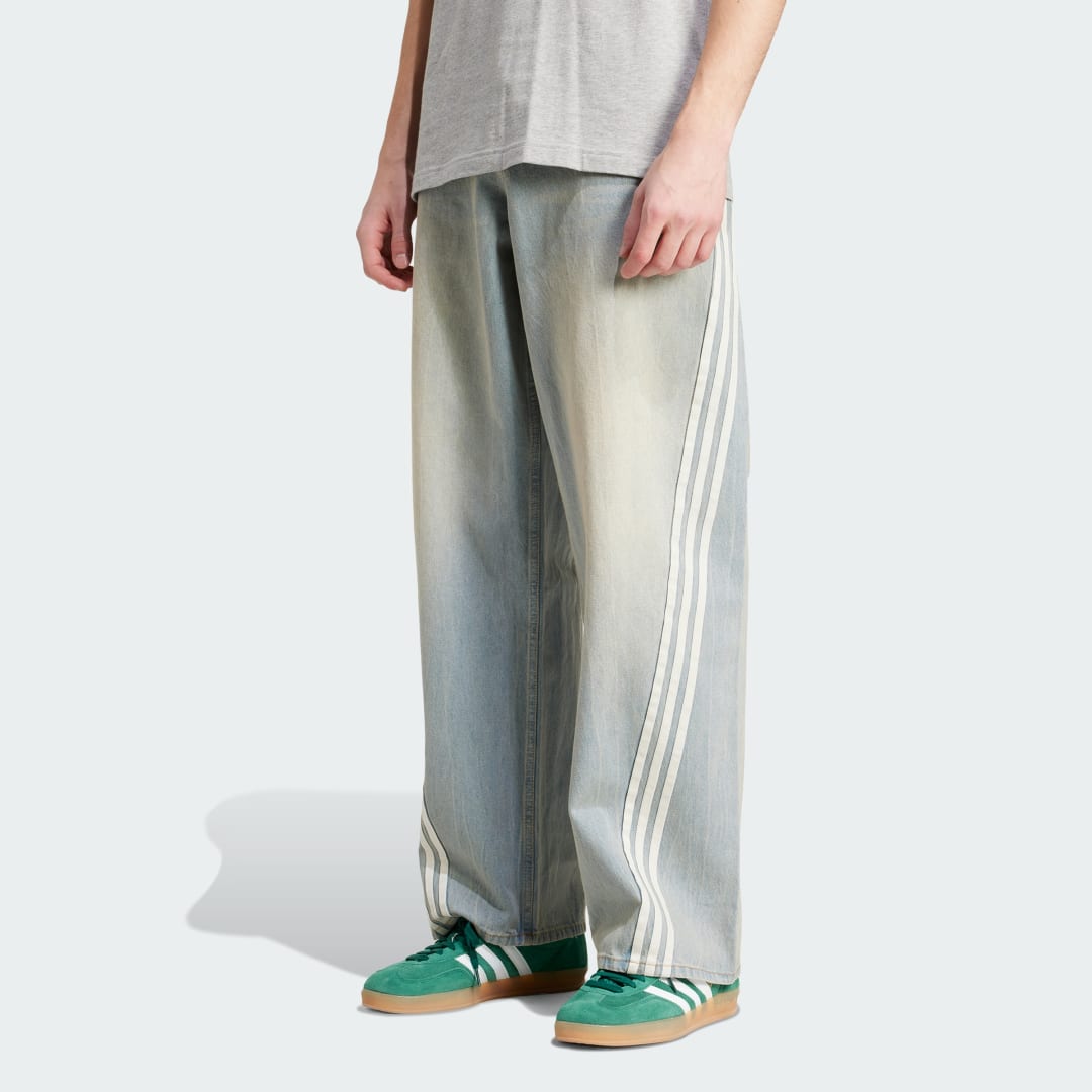 Hlače adidas Performance Adilenium Season 3 Loose Fit Denim Pants Plava | JY6292, 0