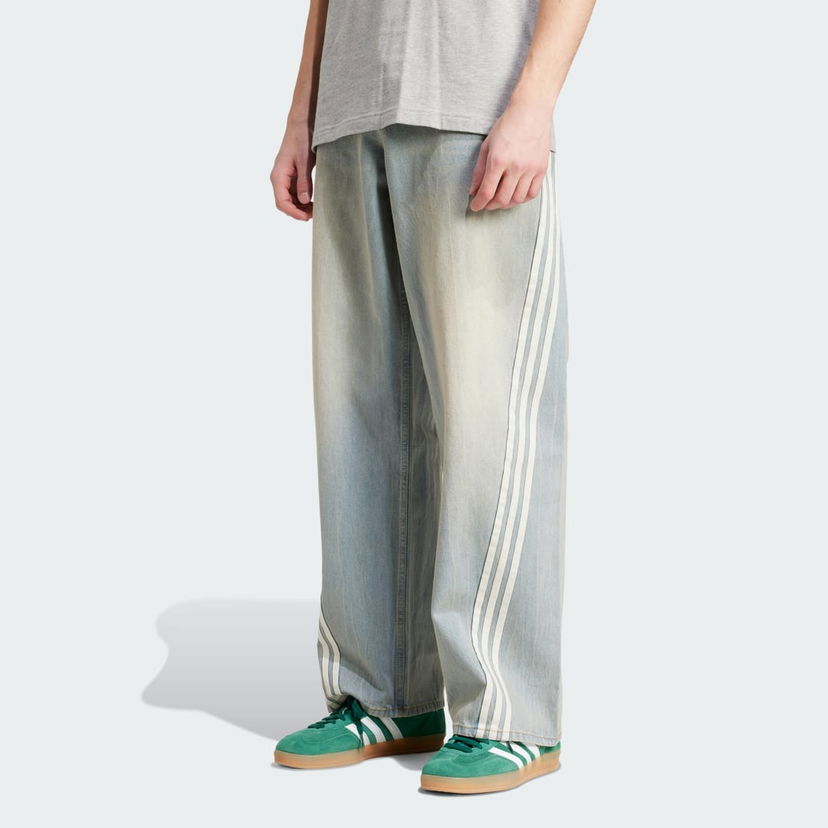 Hlače adidas Performance Adilenium Season 3 Loose Fit Denim Pants Plava | JY6292