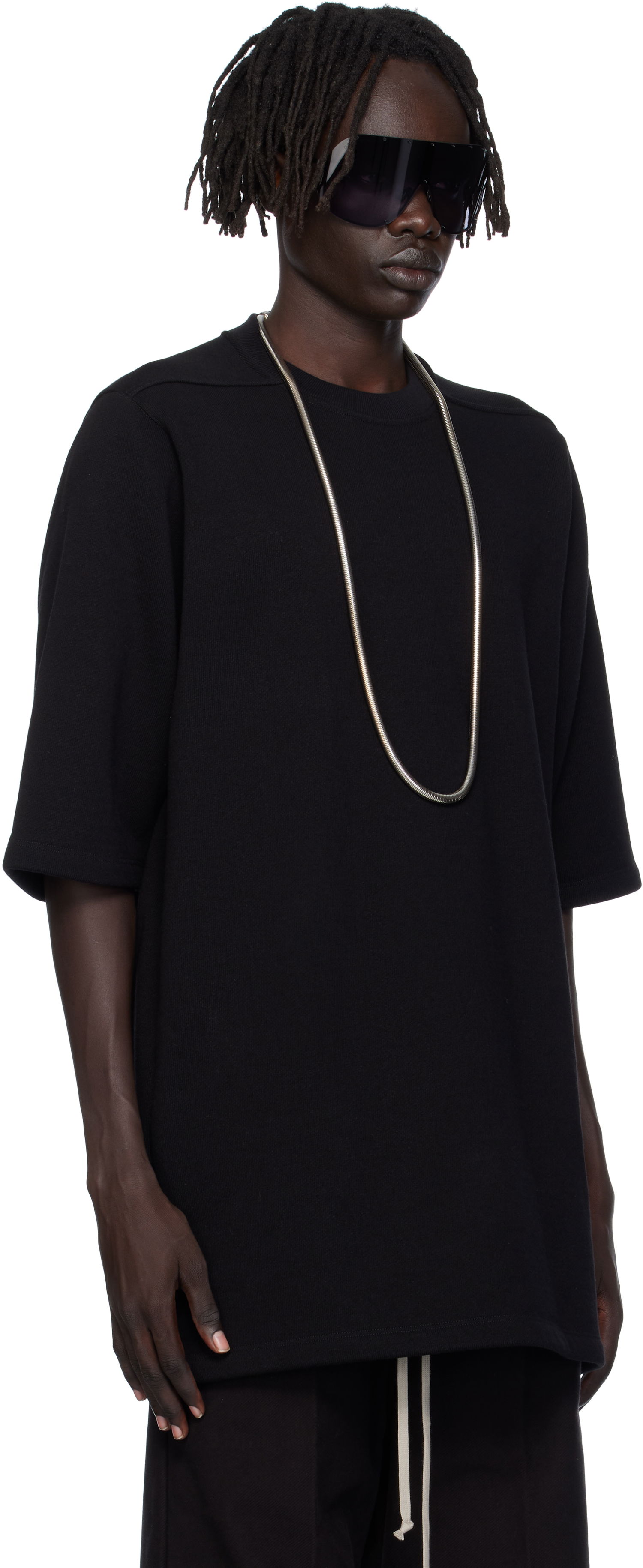 Majica kratkih rukava Rick Owens Rick Owens Concordians Jumbo T-Shirt Crna | RU02E1249 JTC, 1