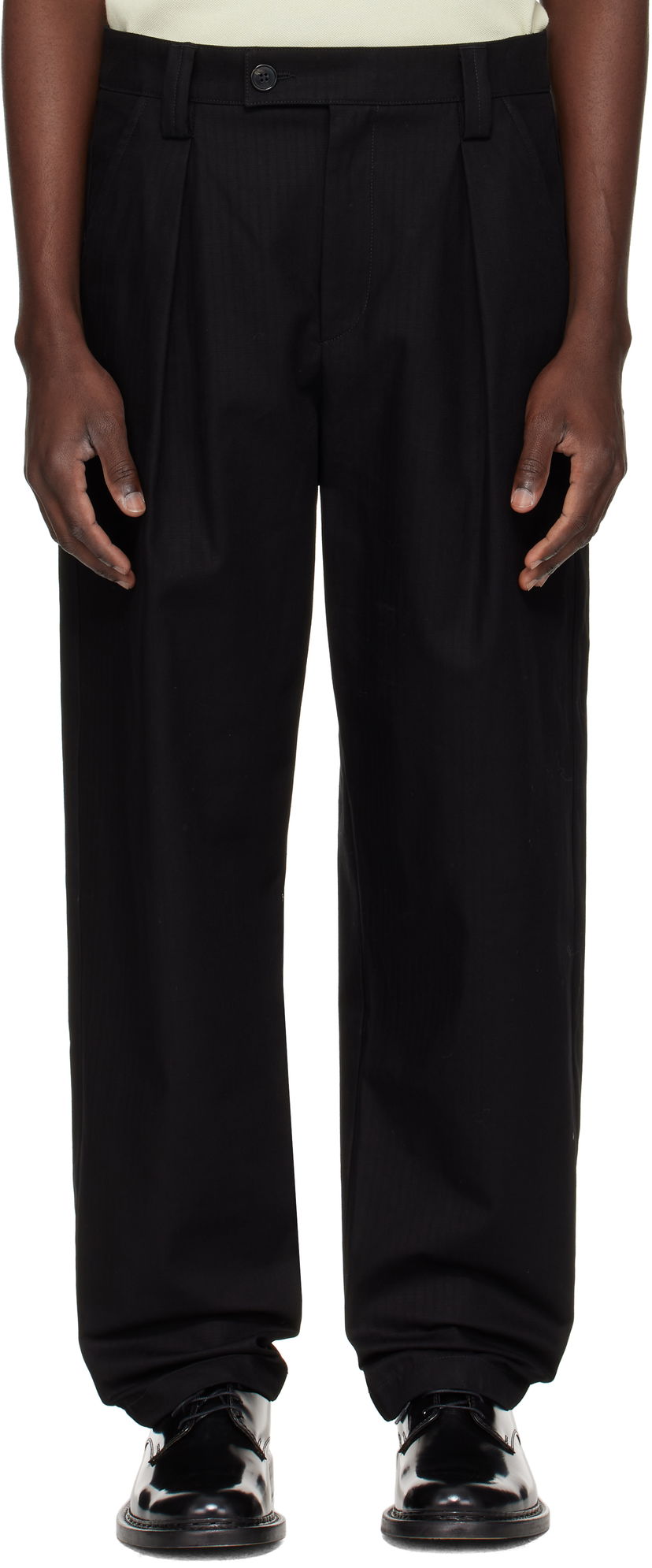 Hlače A.P.C. A.P.C. Renato Pleated Trousers Crna | COHHW-H08428
