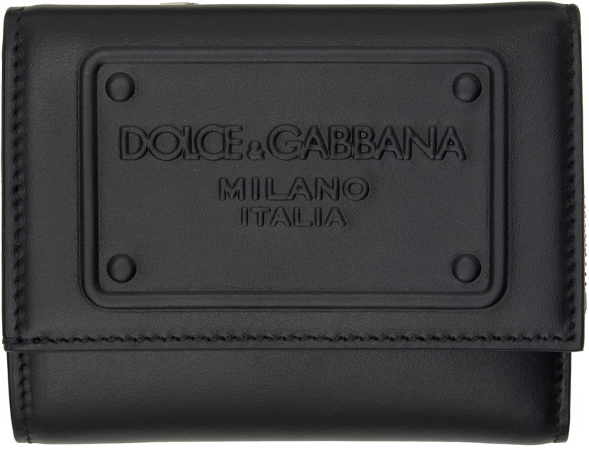 Novčanik Dolce & Gabbana Black French Flap Wallet Crna | BP3271AG218
