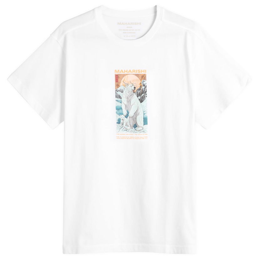 Majica kratkih rukava Maharishi Alaskan Polar Bears Graphic T-Shirt, Size Large Bijela | 2211-WHT