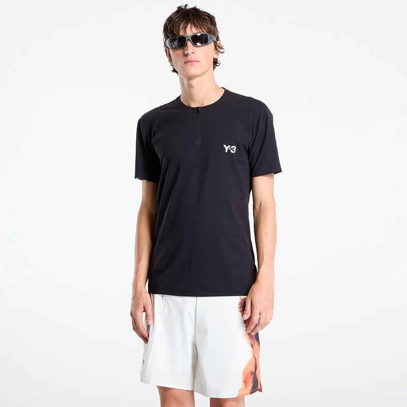 Majica kratkih rukava Y-3 Y-3 Zip Tee Crna | JY6946