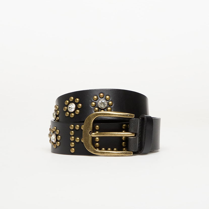 Pojasevi Pleasures Rhinestone Studded Belt Crna | P25F061-BLAC