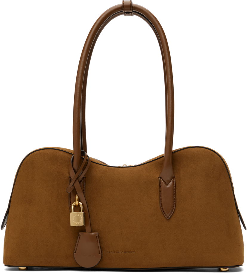 Ručna torbica Stella McCartney Stella McCartney Ryder Suede Shoulder Bag Smeđa | 7B0138WP0554