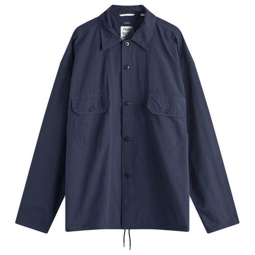 Jakna NANAMICA Cotton Wool Deck Shirt Jacket Tamnoplava | S24FG009E-DN