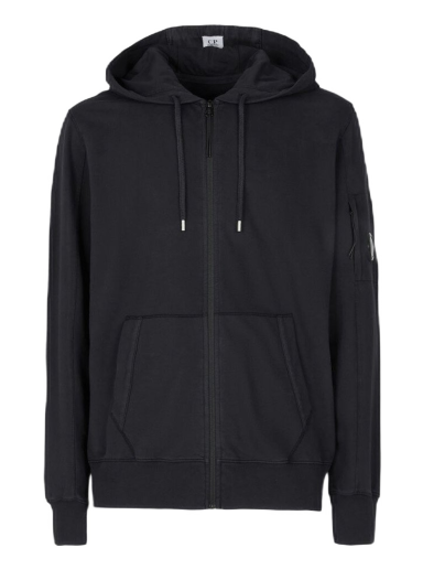Dukserice C.P. Company Light Fleece Zipped Hoodie Crna | 13CMSS077A002246G999