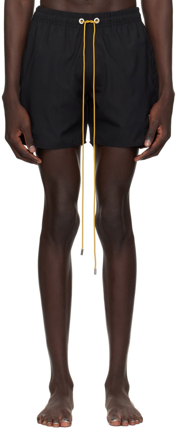Kratke hlače Rhude Embroidered Swim Shorts Crna | RHPS24SH12448372