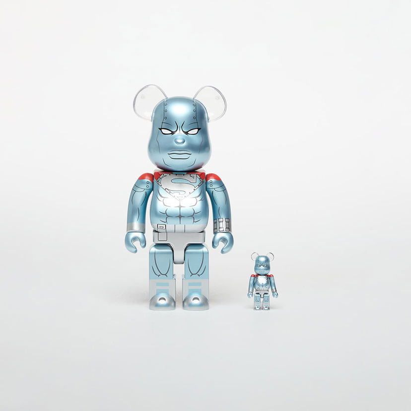 Kolekcionarsko Medicom Toy BE@RBRICK Steel Figure 100% & 400% Set Metalik | 4530956619033