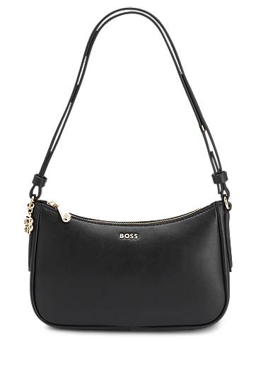 Torba za rame BOSS BOSS Crossbody Bag with Monogram Charm Crna | 50547773