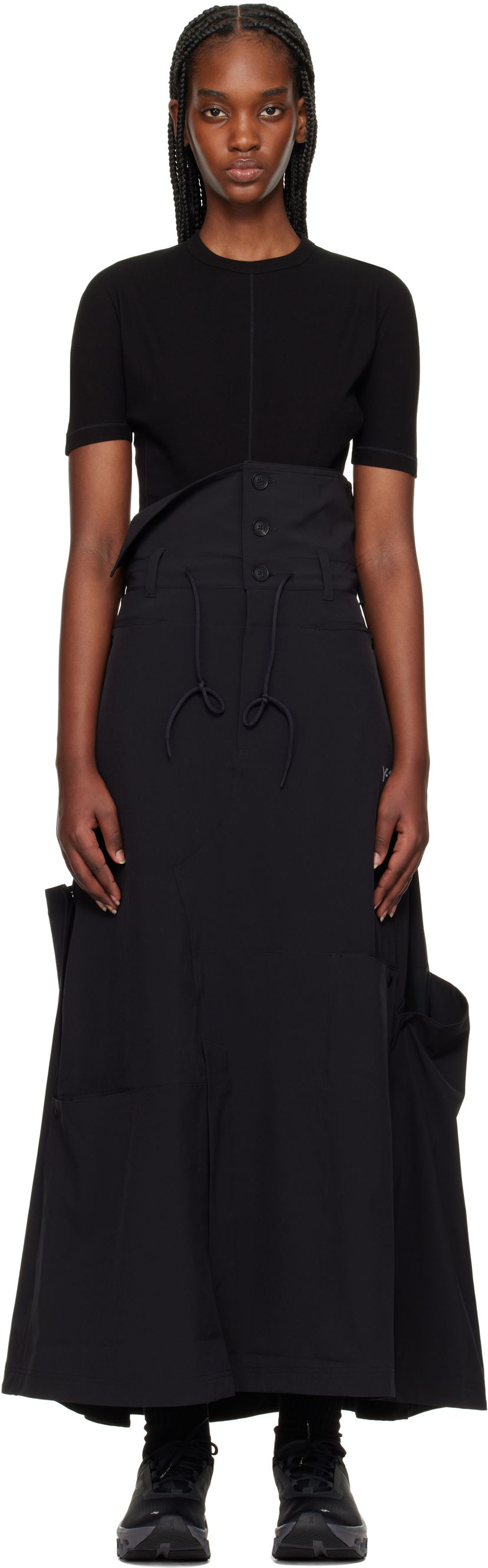 Suknja Y-3 Y-3 Vent Midi Skirt Crna | JD1477