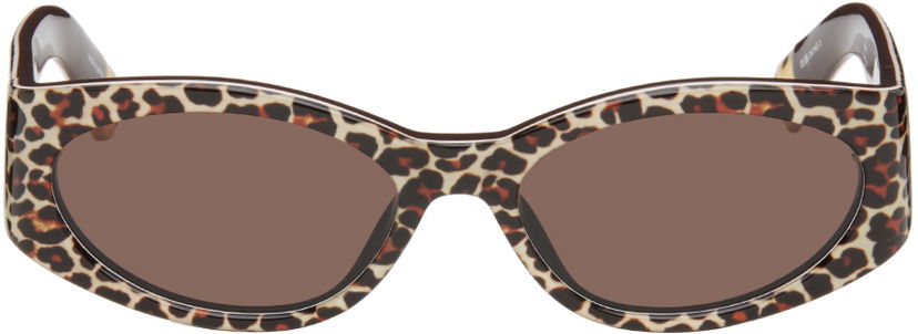Sunčane naočale Jacquemus 'Les Lunettes Ovalo' Sunglasses Smeđa | JAC4C2SUN