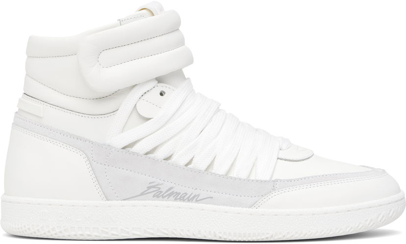 Odjeća Balmain Balmain Swan Mid-Top Bijela | EM0VH388LTSU