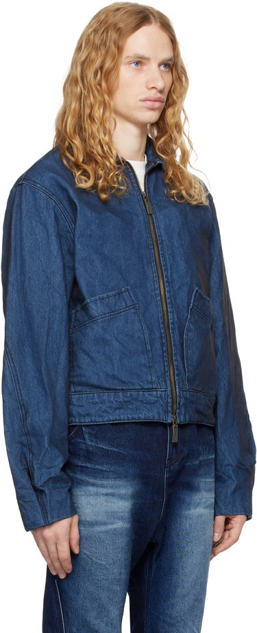 Bomber jakna ADER ERROR Denim Zip-Up Jacket Plava | BN01FWJK1601BL, 1