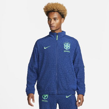 Jakna Nike Brazil French Terry Football Tracksuit Jacket Plava | DX2045-490, 0