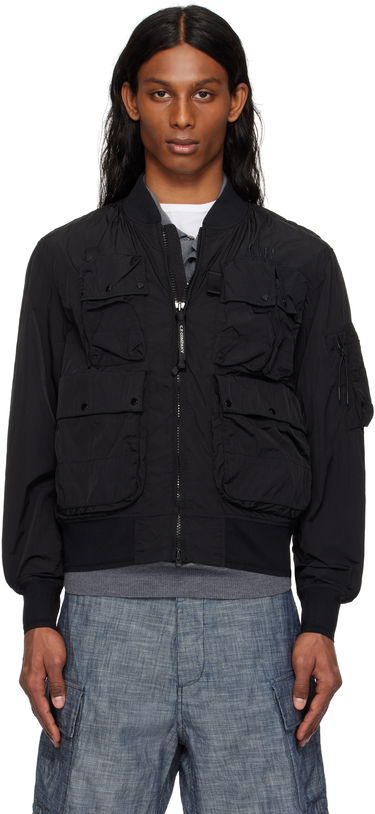 Bomber jakna C.P. Company C.P. Company Chrome-R Multipocket Bomber Jacket Crna | 18CMOW010A-005904G, 0