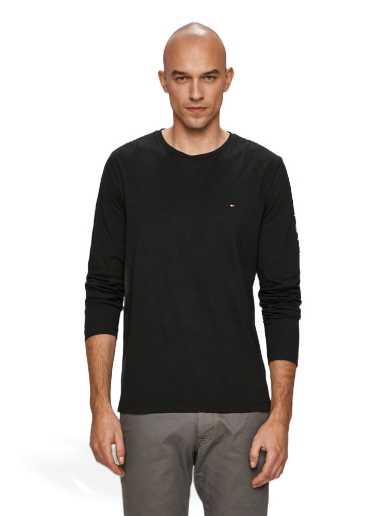 Majica kratkih rukava Tommy Hilfiger T-Shirt - Long sleeve Crna | MW0MW09096