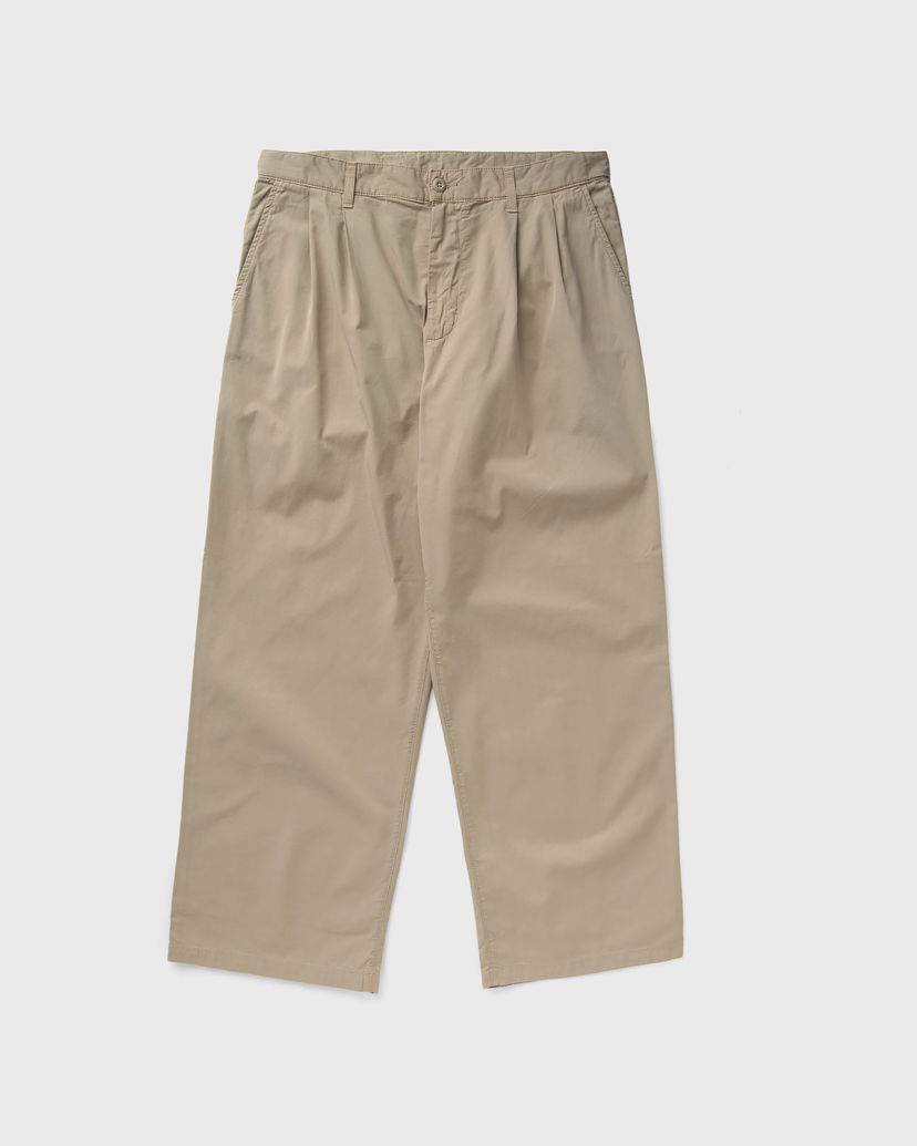 Hlače Carhartt WIP Evan Pleated Cropped Trousers Bež | I035563-G1.GD