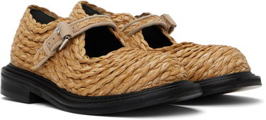 Njega cipela Moschino Moschino Olivia Raffia Mary Jane Loafers Bež | MA10624C1M MX0 10A, 3