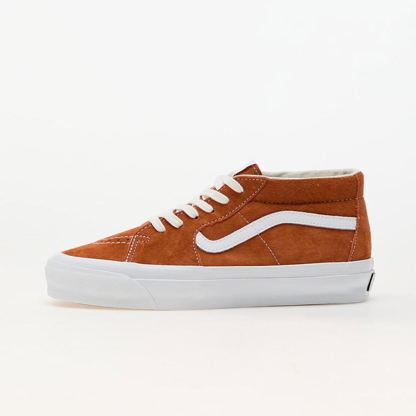 Skateboarding Vans Sk8-Mid Reissue 83 LX Pig Suede Amber Smeđa | VN000CQQ8B91