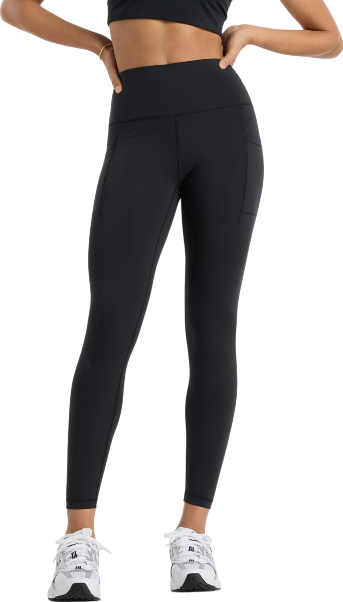 Tajice New Balance New Balance Sleek Pocket High Rise Legging 25" Crna | wp5126-8bk