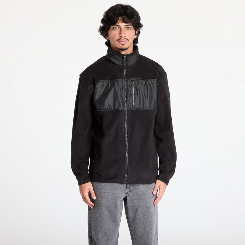 Jakna Urban Classics Fleece Jacket With Patch Crna | TB5533-00007