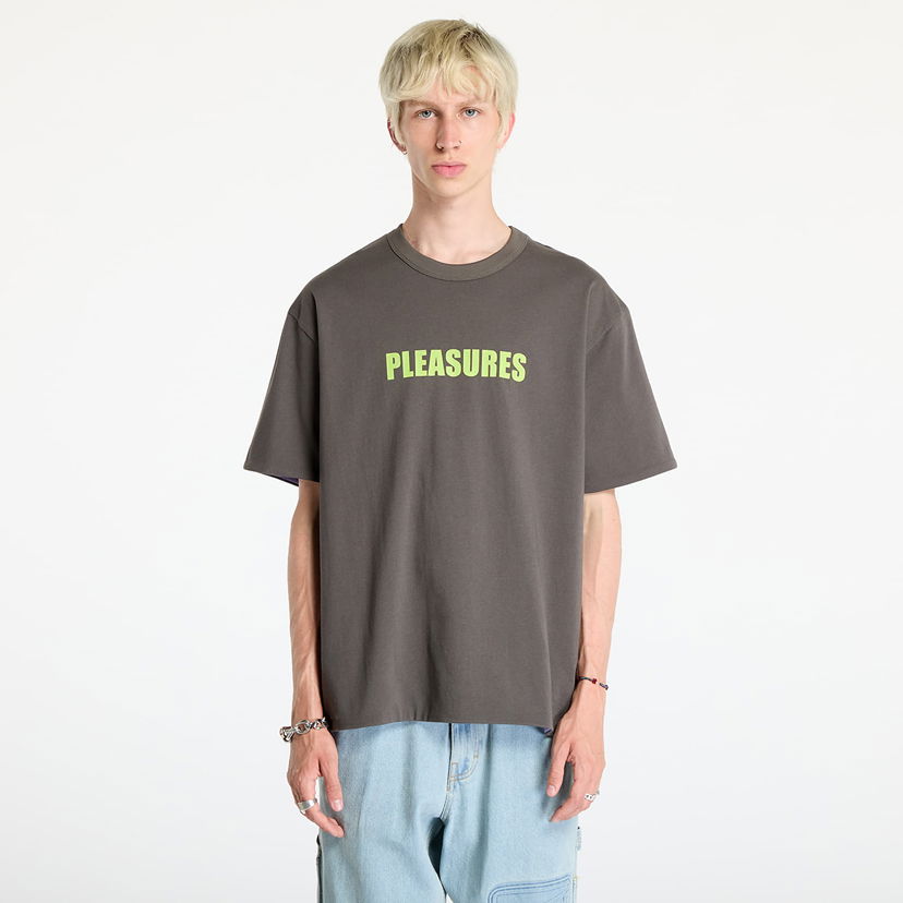Majica kratkih rukava Pleasures Legal Reversible Heavyweight T-Shirt Charcoal/ Purple Ljubičasta | P24F047 CHARCOAL