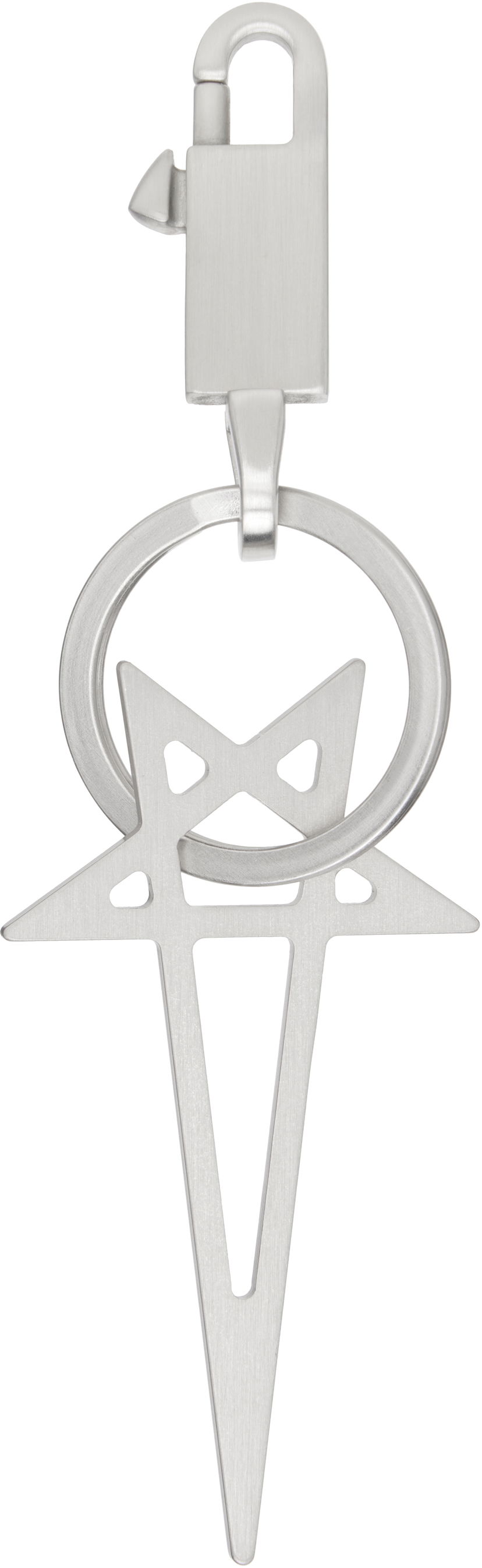 Privjesci za ključeve Rick Owens Rick Owens Hollywood Pentagram Keychain Metalik | RA01E0691 MET