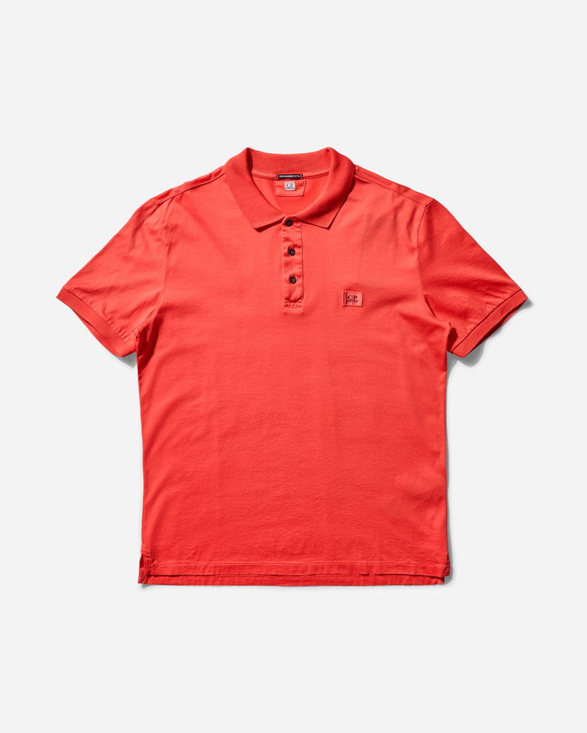 Polo majica C.P. Company Mercerized Jersey Polo Shirt Crvena | 18CMPL091A-006374G 547