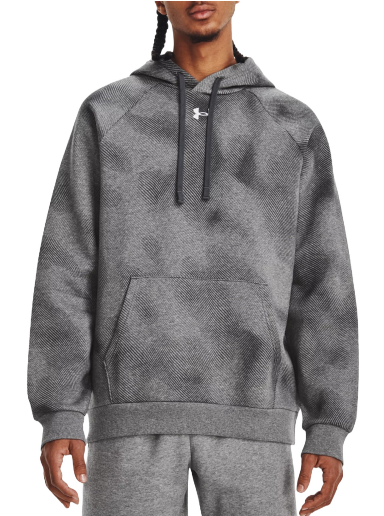 Dukserice Under Armour Rival Fleece Printed Hoodie Siva | 1379759-025