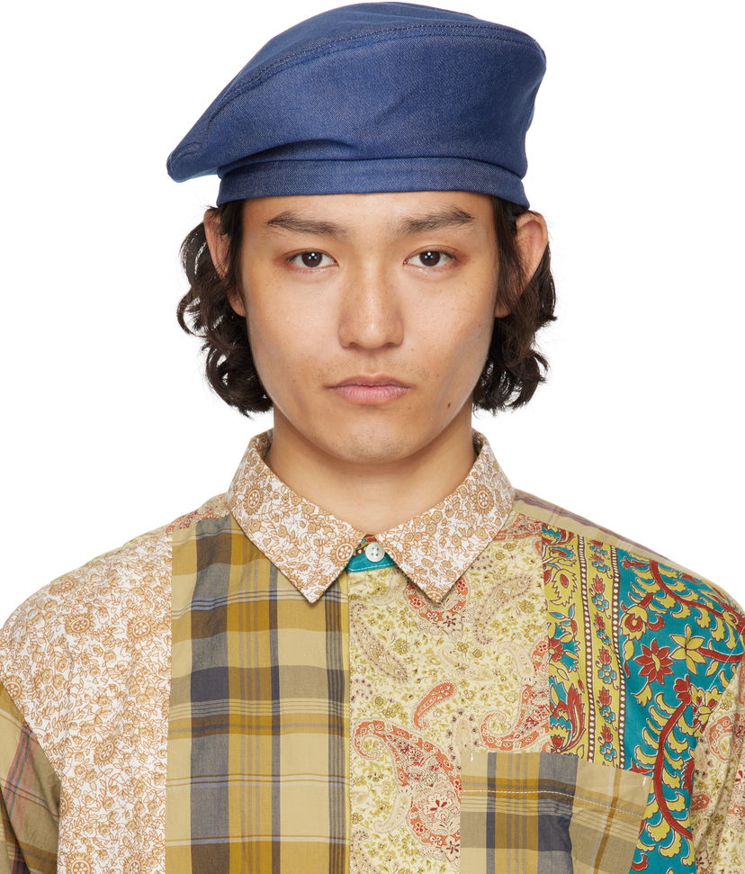 Beretka Engineered Garments Engineered Garments Denim Beret Plava | 25S1H005