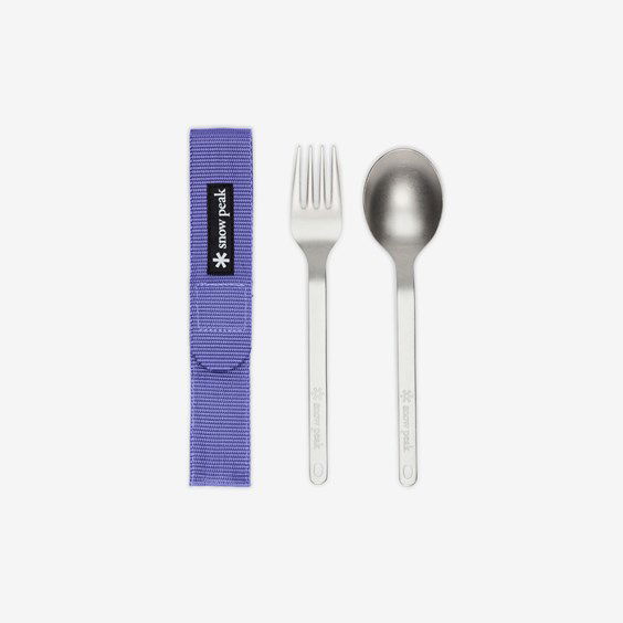 Home decor Snow Peak Titanium Fork & Spoon Set Metalik | SCT-002