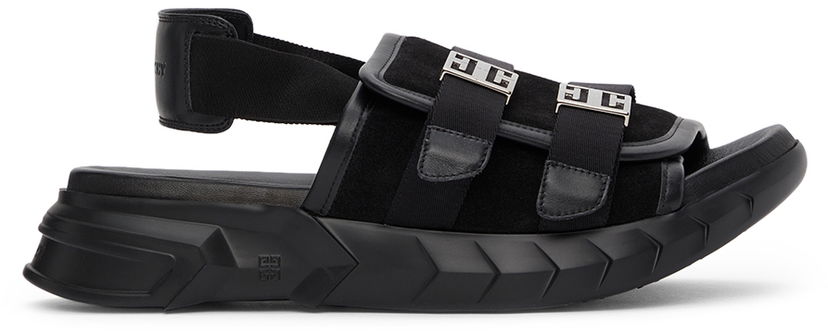 Tenisice i cipele Givenchy Givenchy Marshmallow Slingback Sandals Crna | BE305SE14B