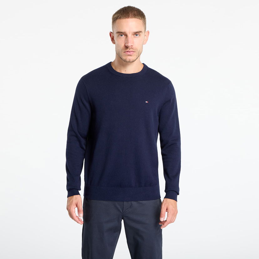 Džemper Tommy Hilfiger Tommy Hilfiger Pima Cotton Cashmere Crew Neck Sweater Tamnoplava | MW0MW28046 DW5