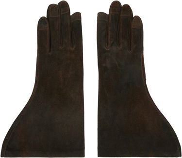 Rukavice Rick Owens Concordians Gleam Suede Long Gloves Smeđa | RR02E1452 LCSI, 0
