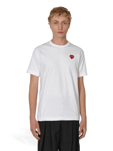 Majica kratkih rukava Comme des Garçons Invader Heart Bijela | P1T322 2