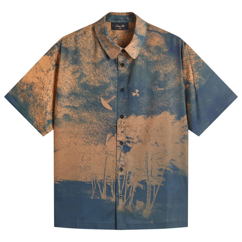 Košulja Dime Dime Day Off Short Sleeve Shirt Plava | DIMESU255-PEA