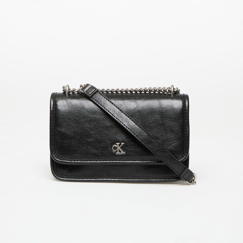 Ručna torbica CALVIN KLEIN Calvin Klein Jeans Chain Mini Ew Flap Bag Crna | LV04K3085G UB1