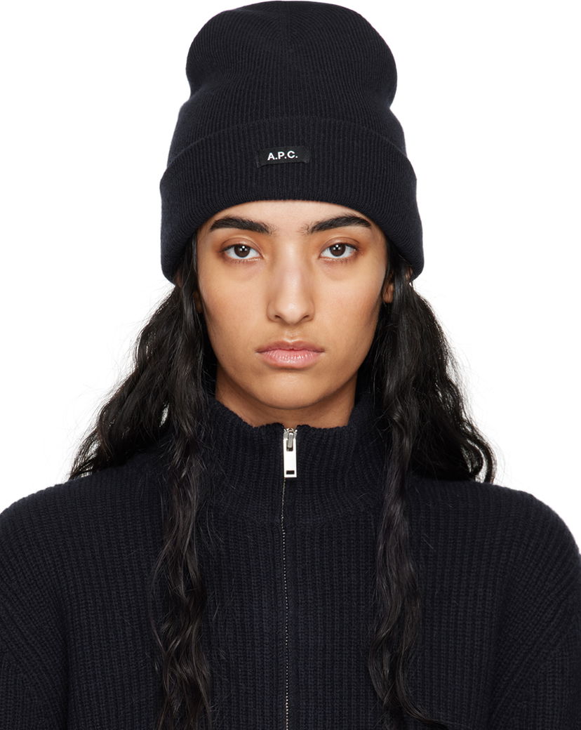 Kapica A.P.C. Navy Autumn Beanie Tamnoplava | WVBCZ-M25080