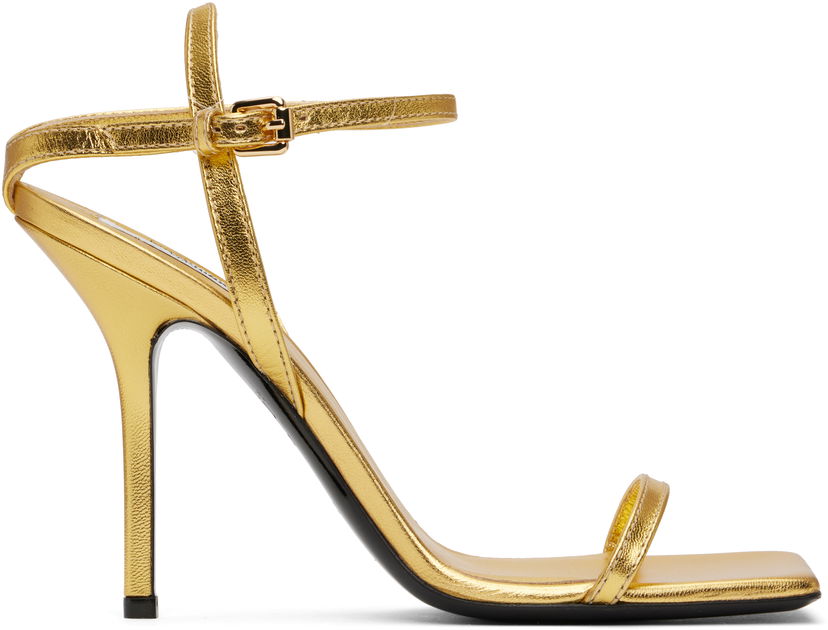 Njega cipela Moschino Moschino Tina Heeled Sandals Metalik | MA1655AC1M MC0 901