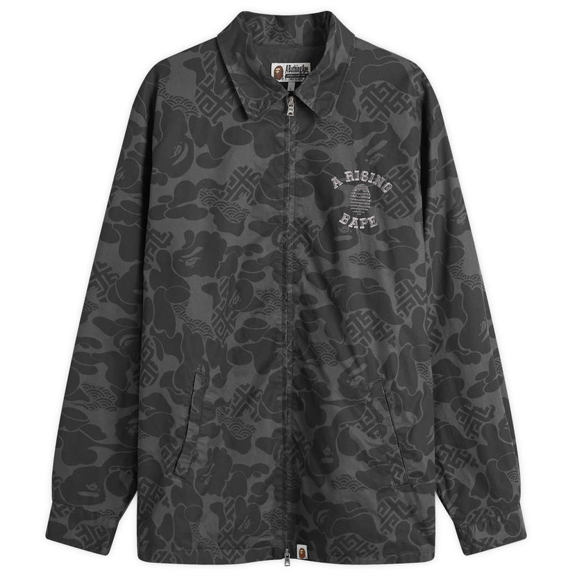 Jakna BAPE A Bathing Ape Men's Asia Camo Zip Jacket in Black, Size Large | END. Clothing Crna | 001LJK201004M-BLK