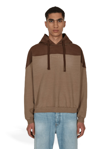Dukserice GUESS Two Tone Hooded Sweatshirt Smeđa | M2BQ02KBB40 A119