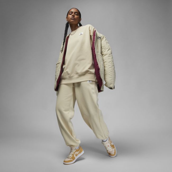 Dukserice Jordan Flight Fleece Crew Bež | DQ4599-234, 1